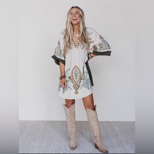 Bluivy Bohemian Babydoll Tunic Dress